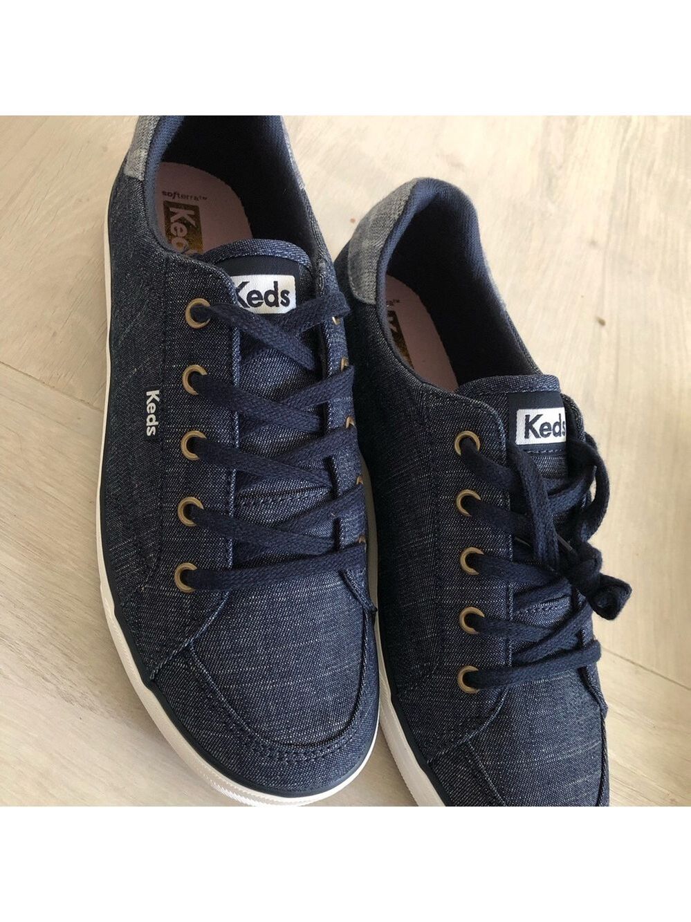 Keds WOMENS Center III Navy Denim Low-Top Lace Up Sneakers Size 7.5 New - Picture 10 of 10